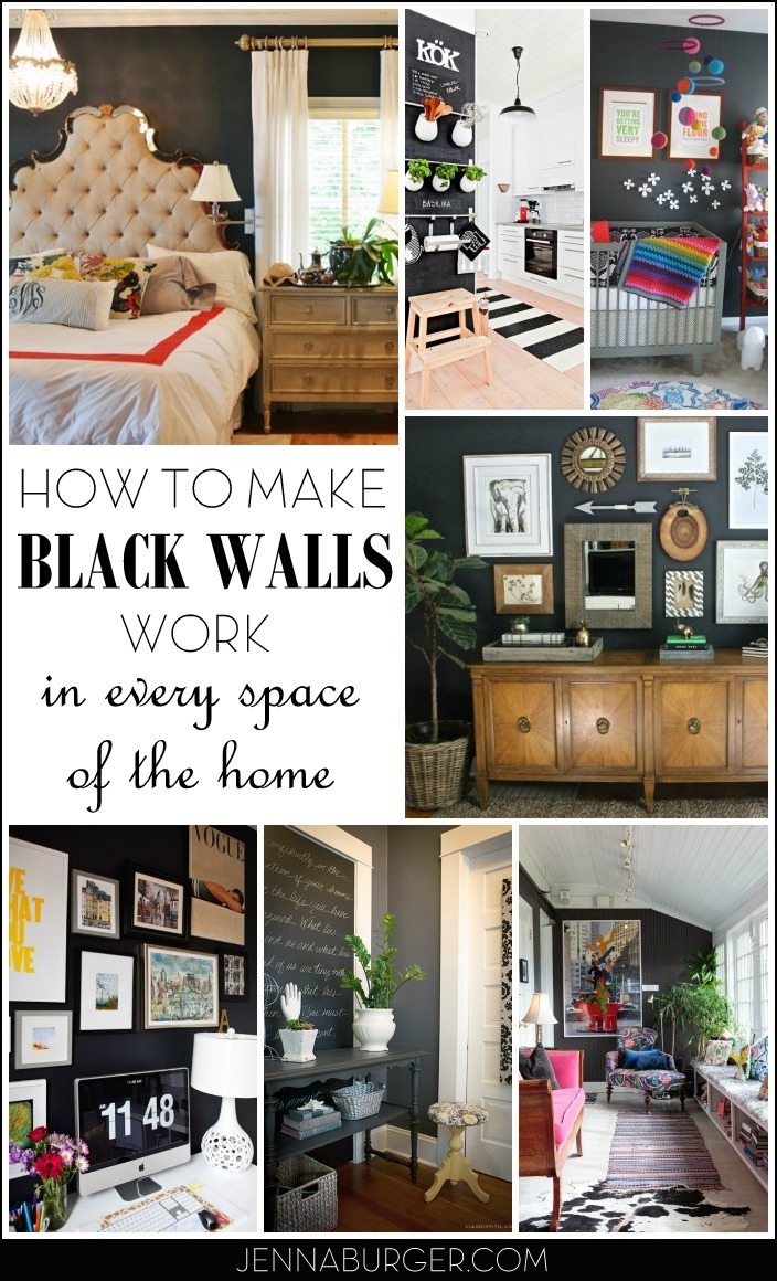 How To Make BLACK WALLS Work in Every Room of the Home
