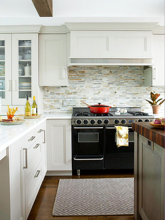 KITCHEN TILE BACKSPLASH INSPIRATION: How do you choose the perfect kitchen tile backsplash? There are so many decisions. These are 12 ideal options for the kitchen backsplash and ONE is what I chose for my kitchen renovation. Click over to check them out > www.JennaBurger.com